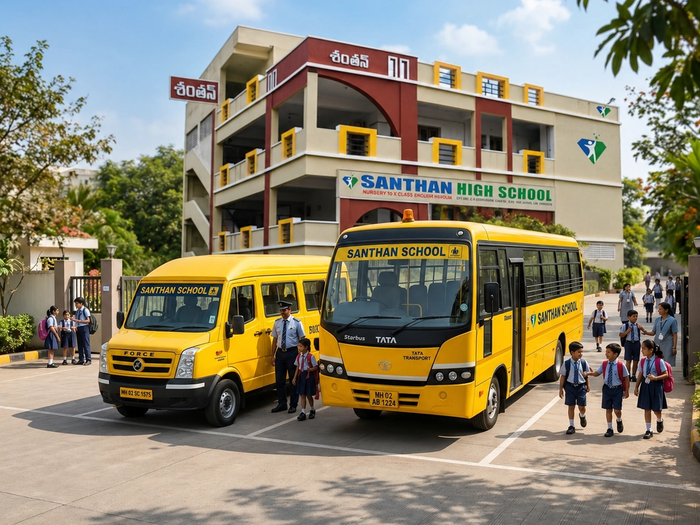 Safe school bus and van transport facility