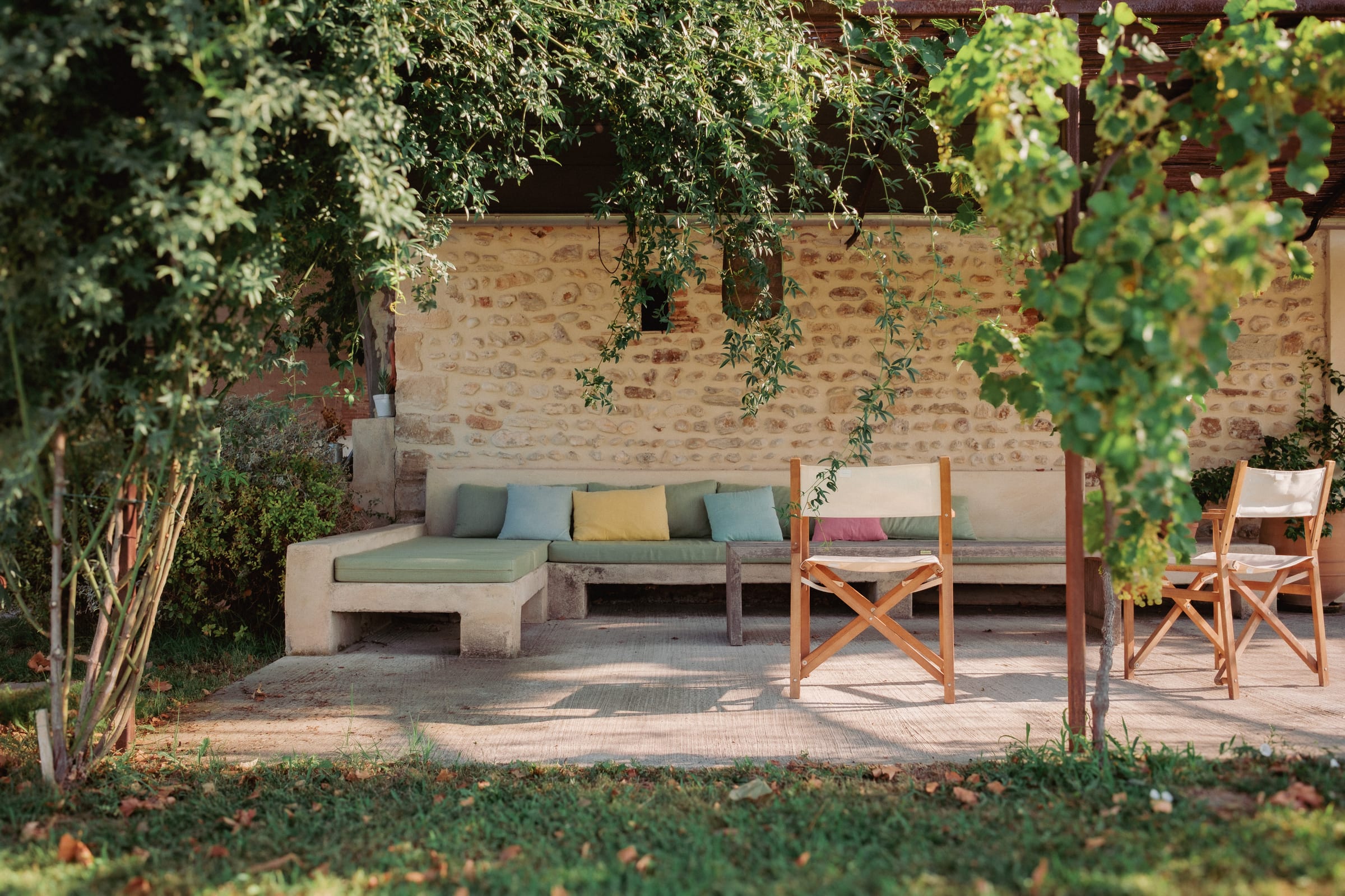 Le jardin et les terrasses