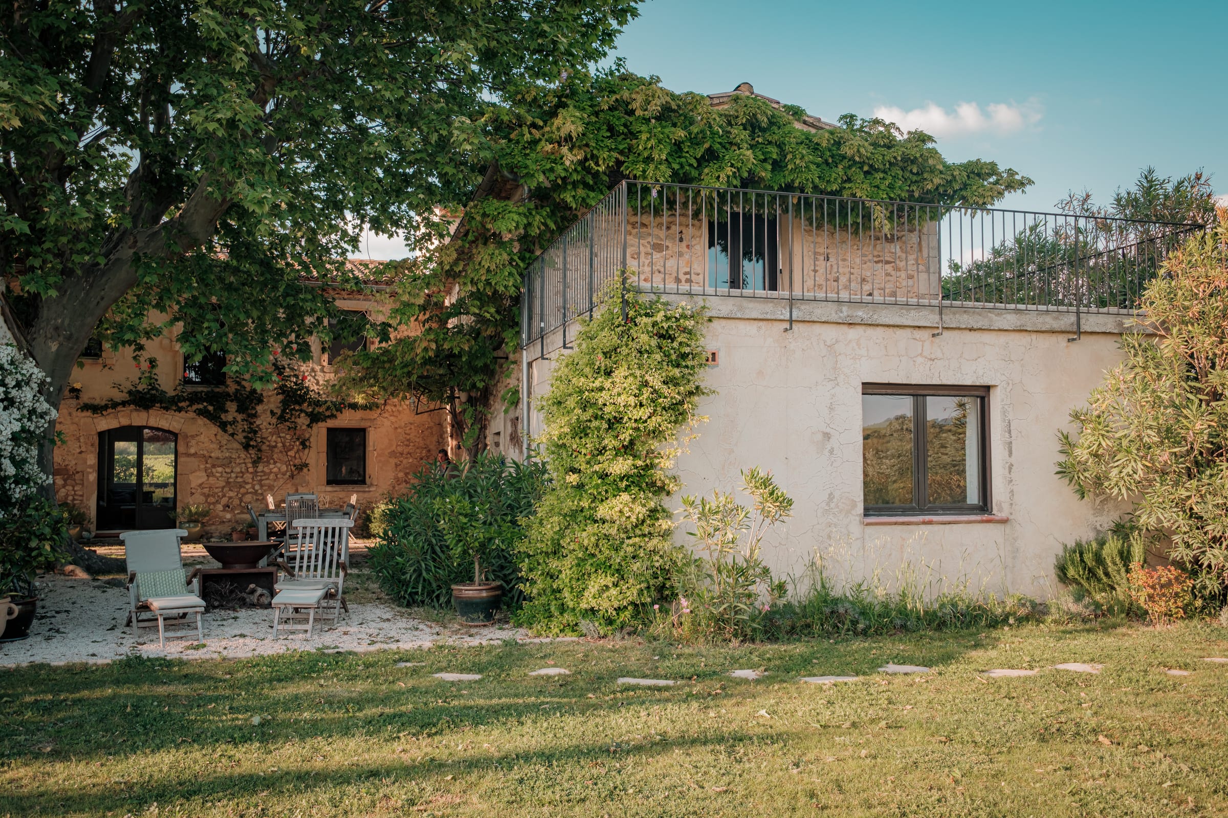Le jardin, côté vignes