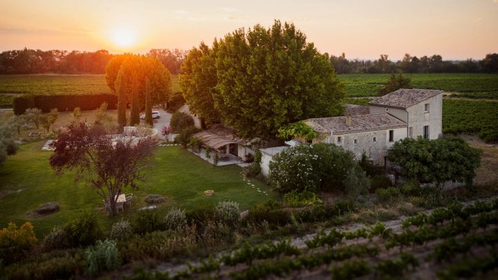 Le domaine au coucher du soleil