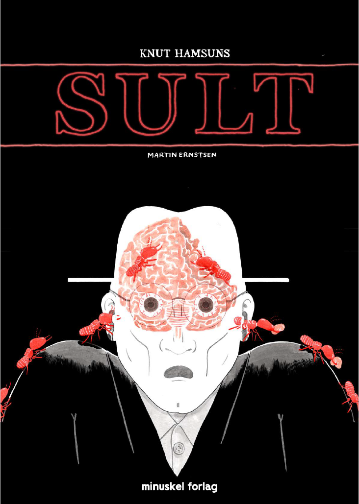 The cover of Sult — Martin Ernstsen’s graphic-novel adaptation of Hunger