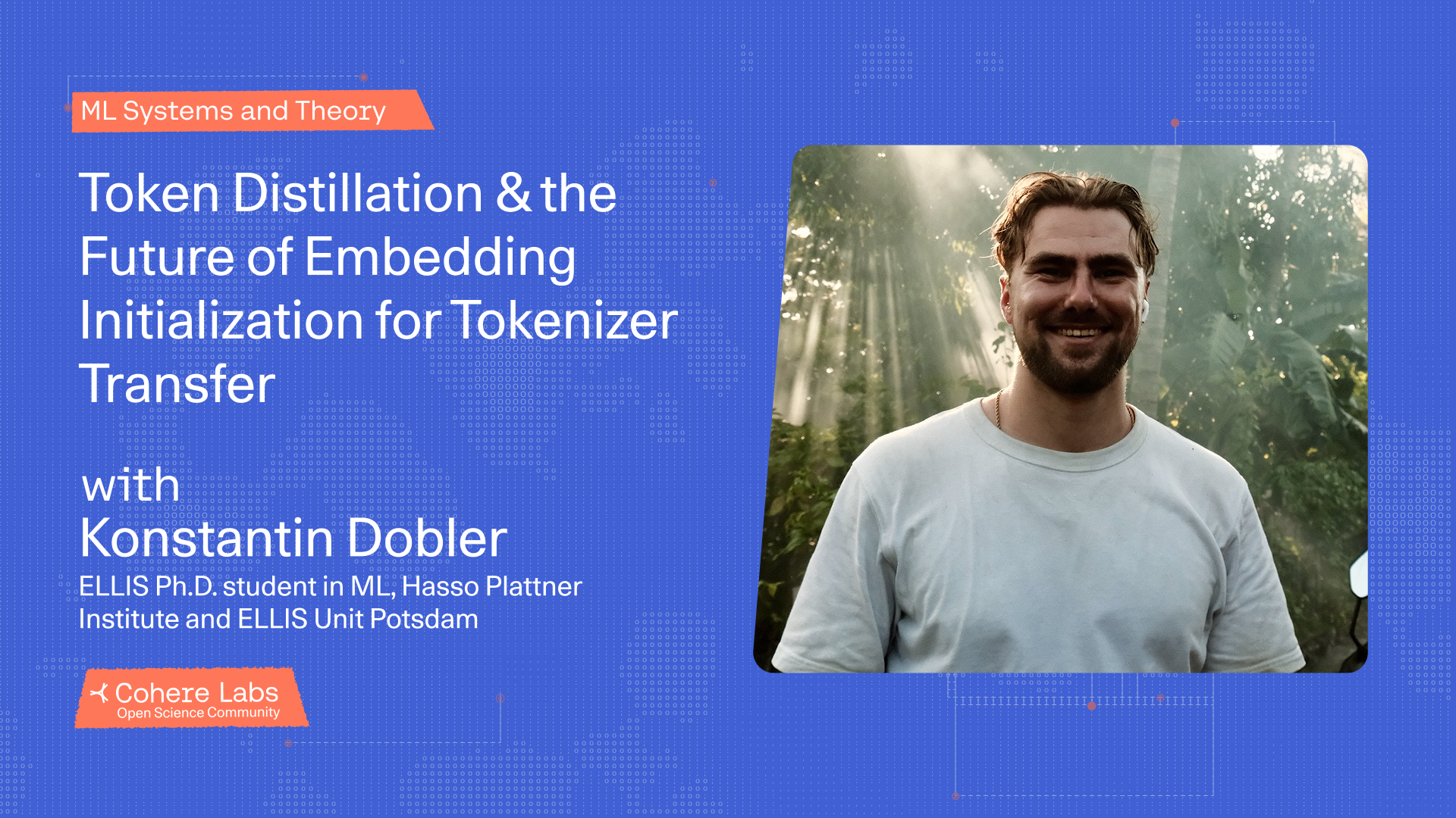 Cohere Labs - Konstantin Dobler - Token Distillation & the Future of Embedding Initialization for Tokenizer Transfee