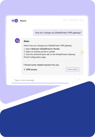 Atomicwork abstract vertical hero image