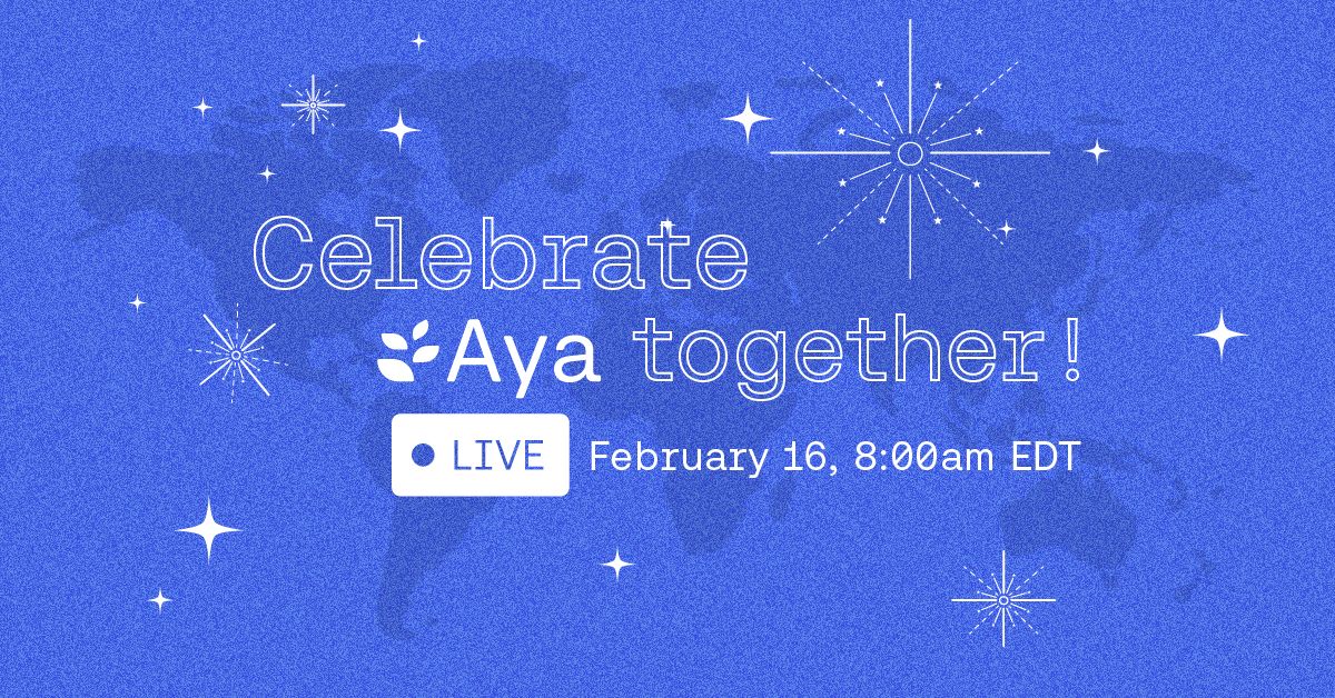 Join us for lightning talks and panels from Aya collaborators worldwide and a showing of The Journey of Aya, a short documentary to tell the story of this groundbreaking open science initiative.