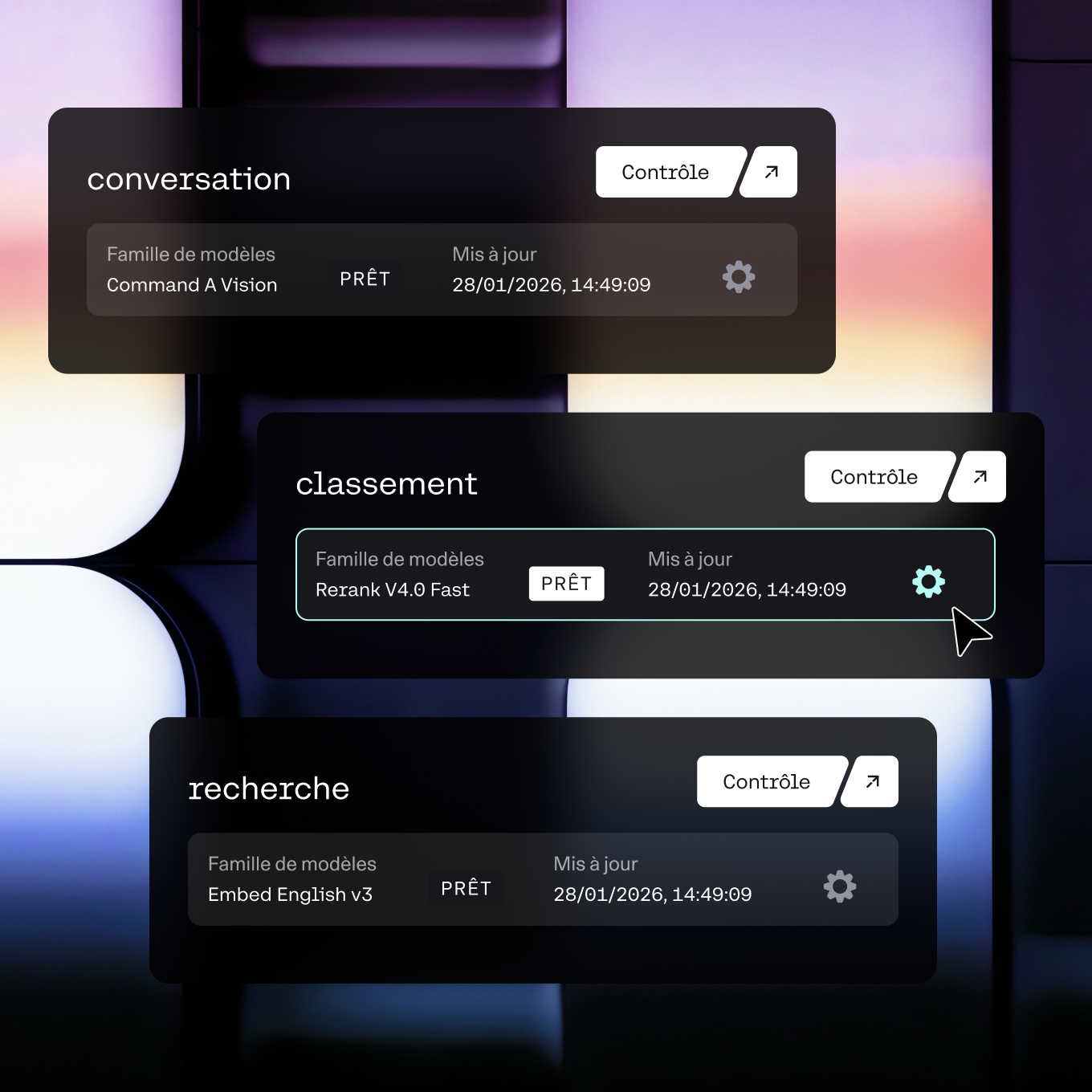 Image de la plateforme gérée par Cohere