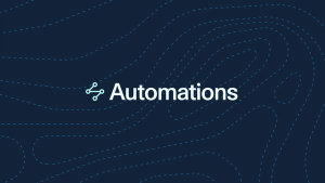 Abstract imagery with Automations logo