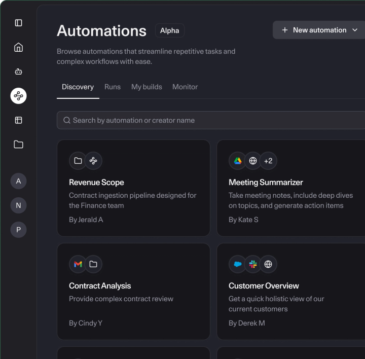 Screenshot of a "Trend Forecasting Agent" interface showing an uploaded Excel file titled "MONTHLY_REVENUE_EX..." and a financial table with January, February, and March sales data for products including Genesis, Mercury, Eclipse, Odyssey, and Nova.