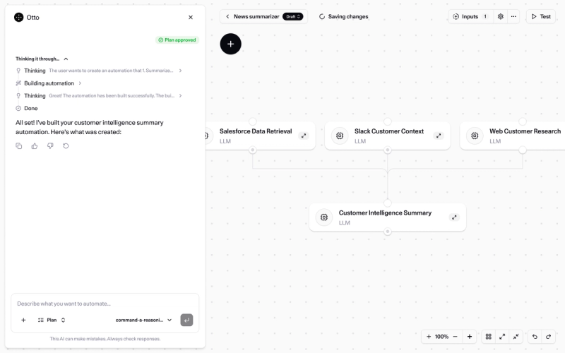 Screenshot of North Automation