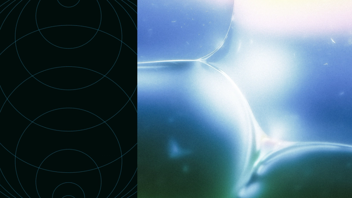 Abstract imagery depicting concentric circles