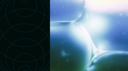 Abstract imagery depicting concentric circles