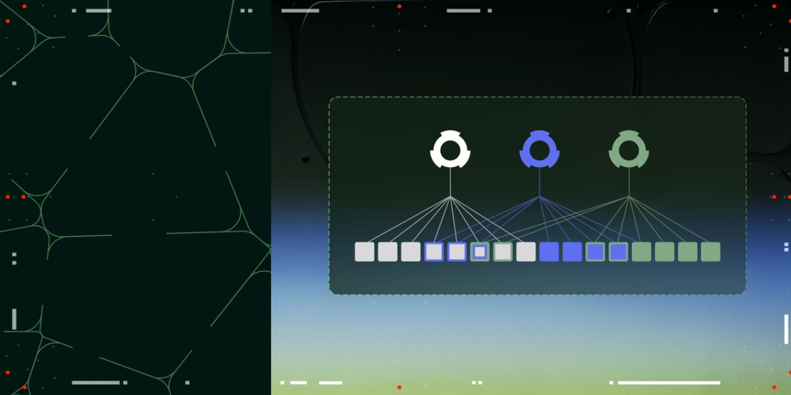 Abstract imagery depicting concentric charts