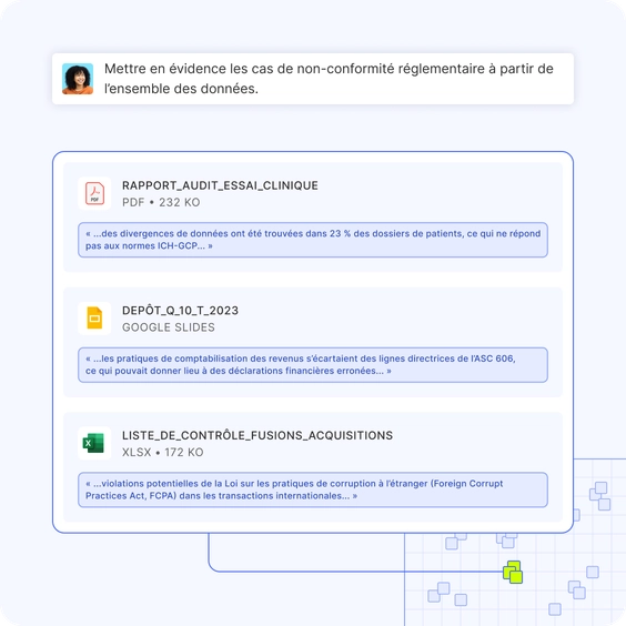 Embed traite avec précision les contenus professionnels fortement contextualisé – des documents financiers aux dossiers médicaux – en faisant apparaître ce qui est le plus pertinent, et pas seulement ce qui correspond aux mots clés de la requête.