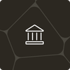 Abstract background with brown hues, featuring a minimalist white lock icon in the center