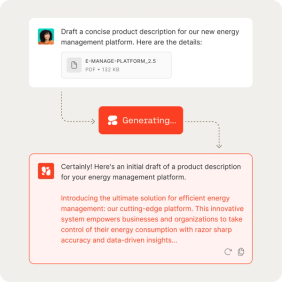 Streamline content creation at scale UI diagram