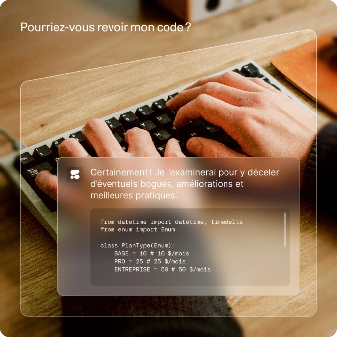 Rationalisez les opérations et créez des applications client intelligentes avec une IA sécurisée ancrée dans vos données d’entreprise.