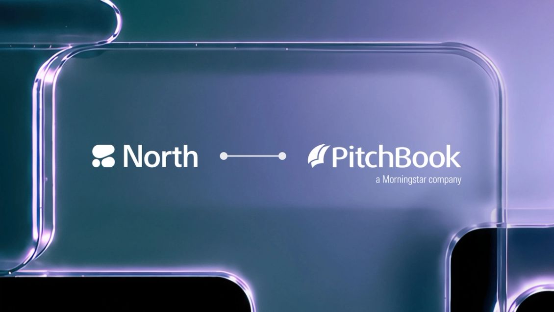 A purple banner showing a connected North and PitchBook.