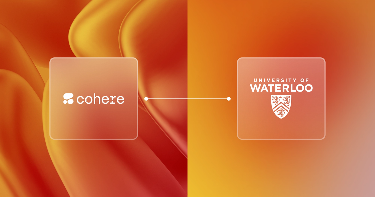 Cohere and the University of Waterloo launch partnership to strengthen Canada’s AI talent pipeline