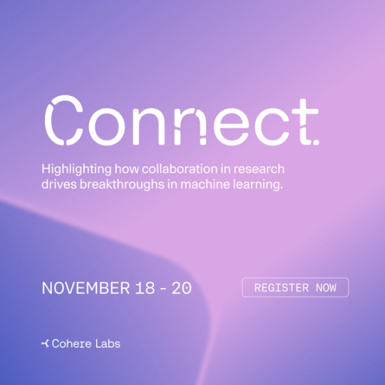 Cohere Labs - A 3-day virtual conference to celebrate the power of collaboration in open science.