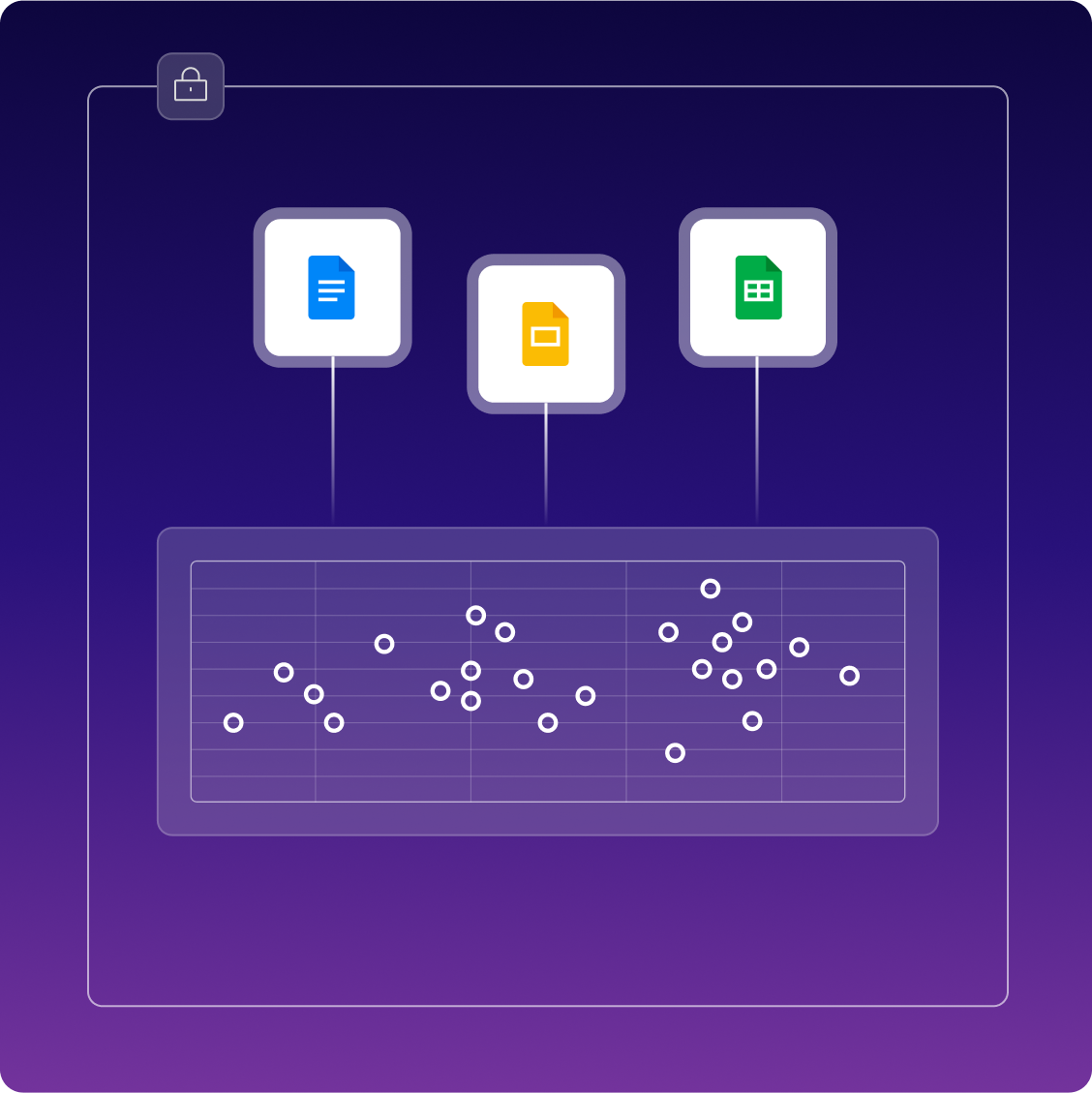 Automatic data processing and indexing graphic