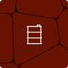 Abstract background with red hues, featuring a minimalist white oil barrel icon in the center