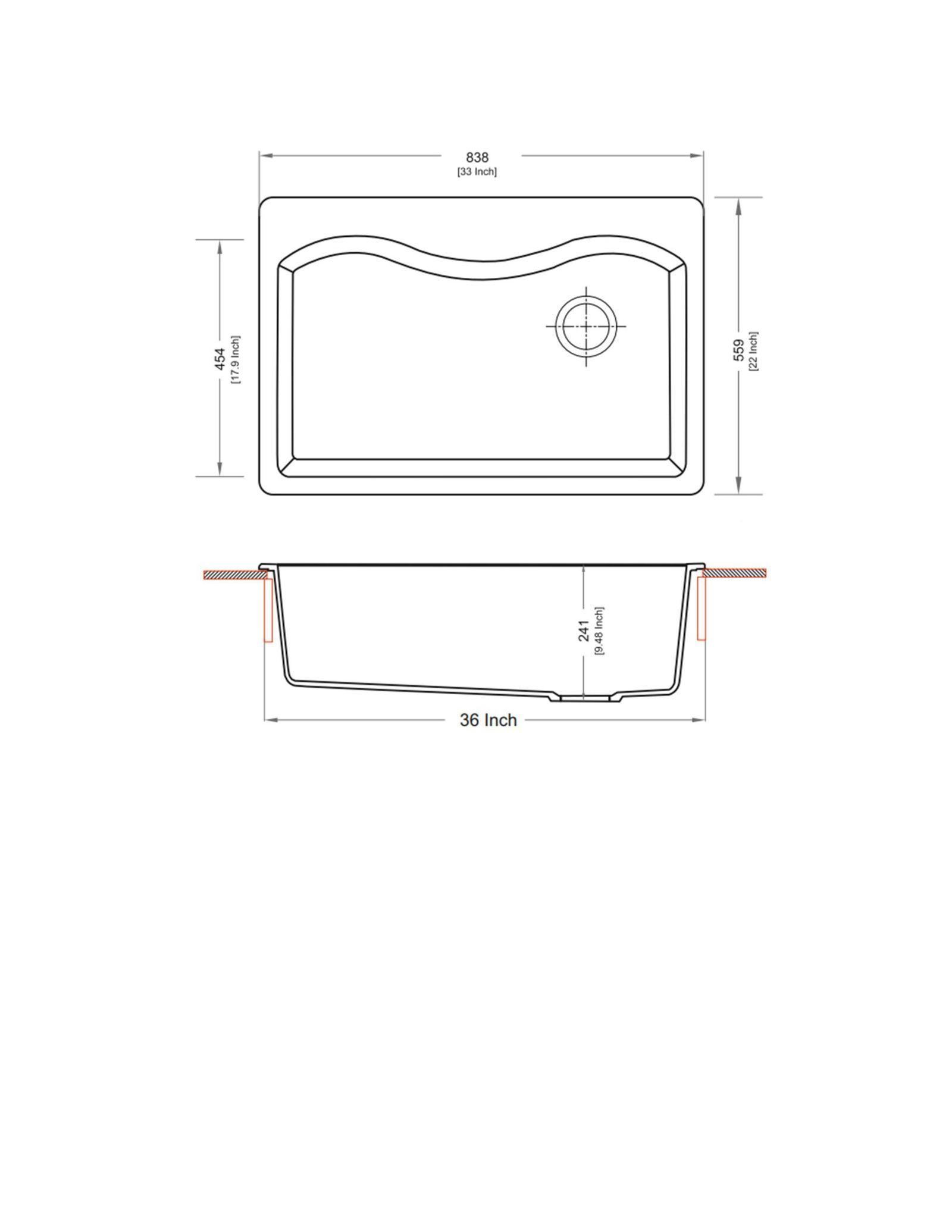 Carysil S 3322 Tango Single Bowl kitchen Sink
