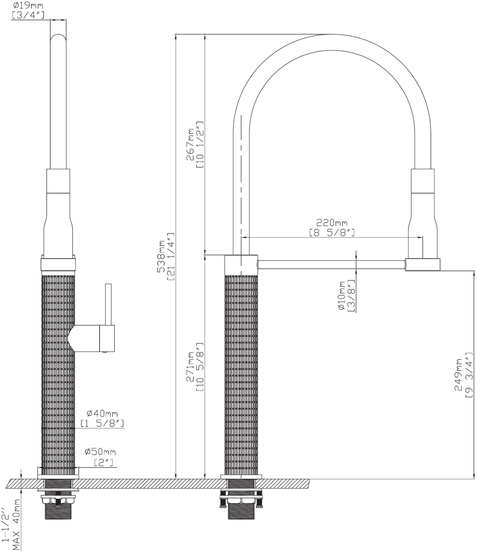 Magic 4-in-1 technical drawing