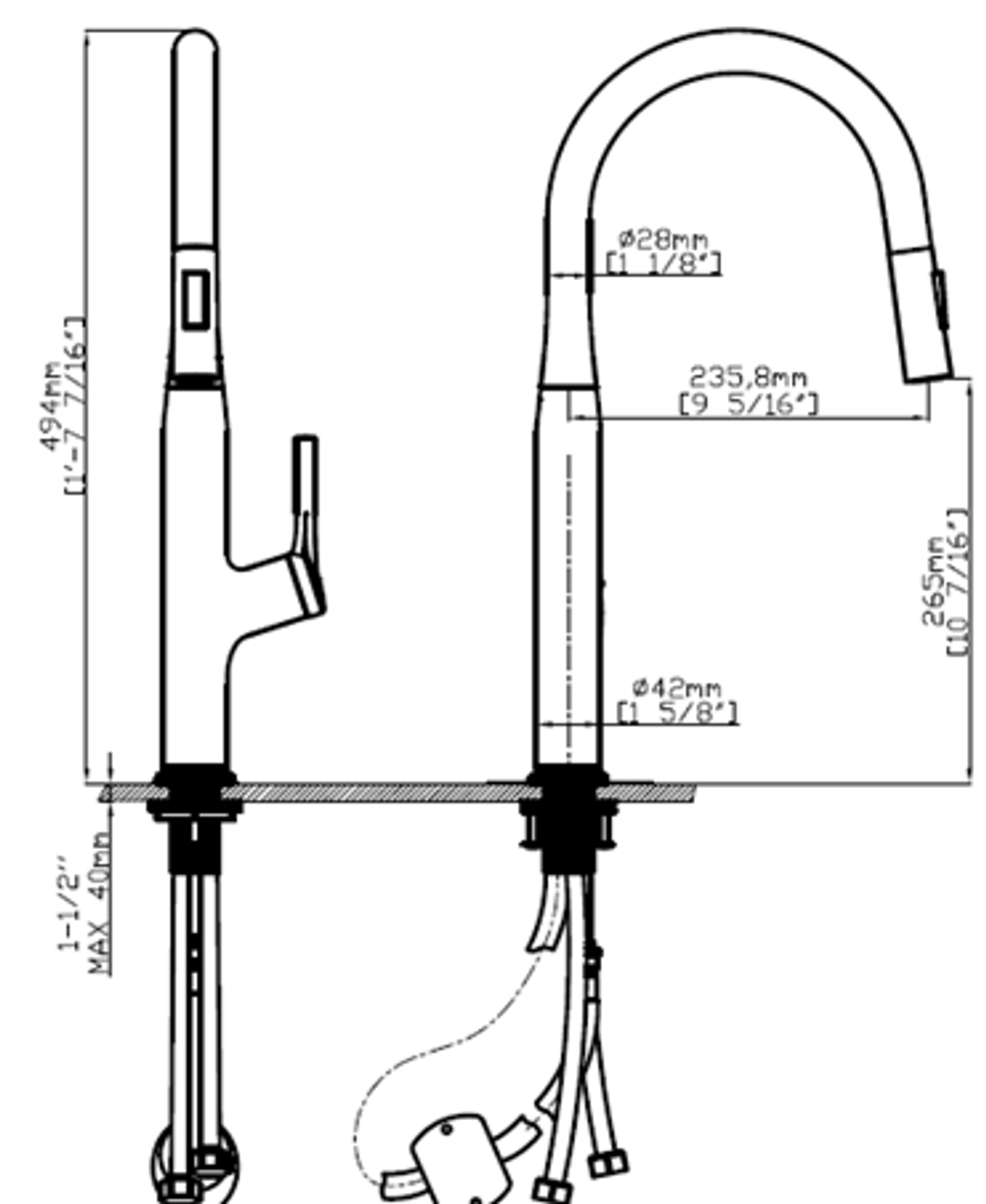 Magic Senso technical drawing