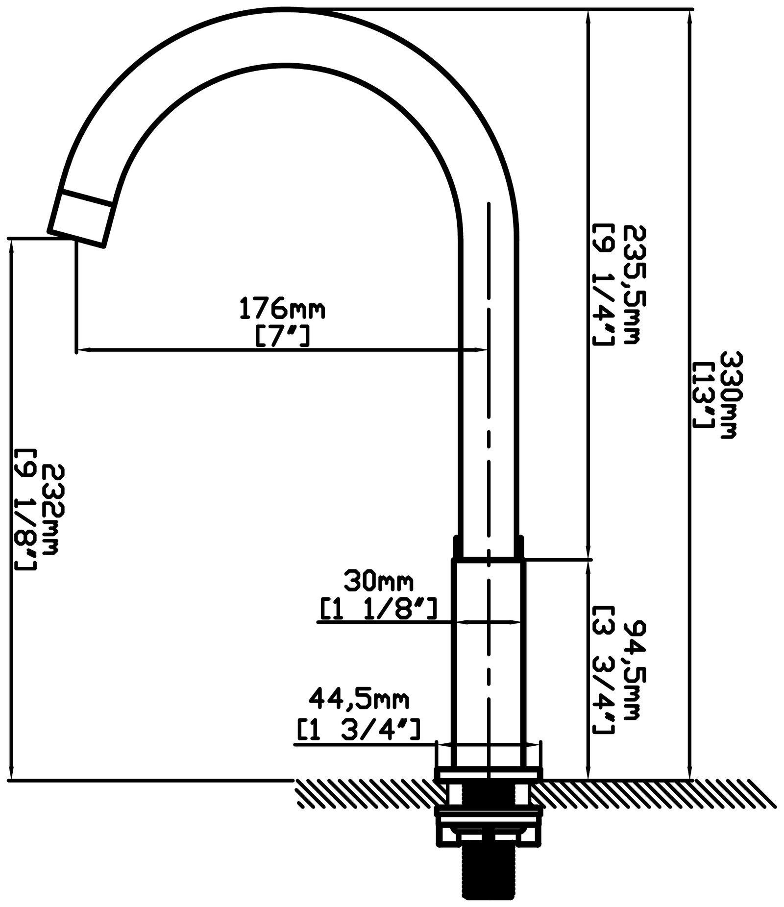 COLDTAP – CT – 02 technical drawing