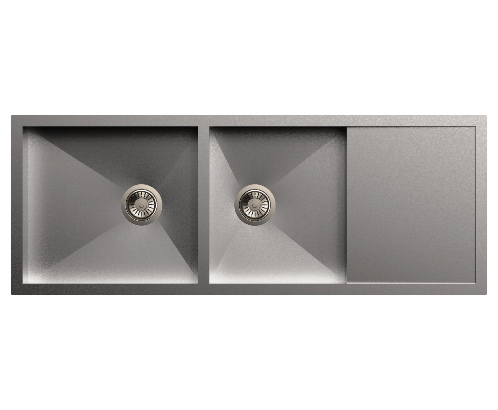 Carysil Quadro Double Bowl With Drainer 52x20x8