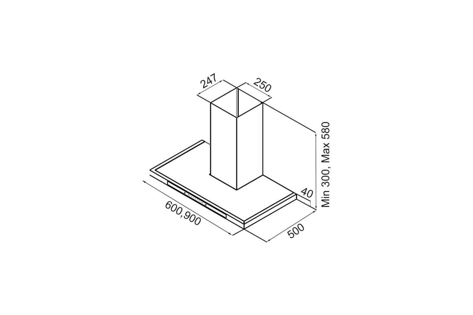 Rockstar Chimney technical drawing