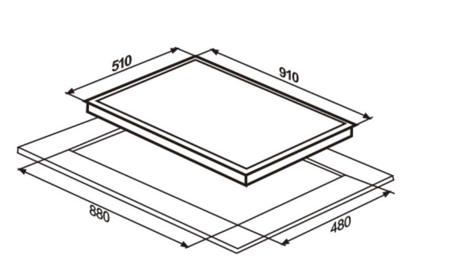 CX HOBS 90-5 technical drawing
