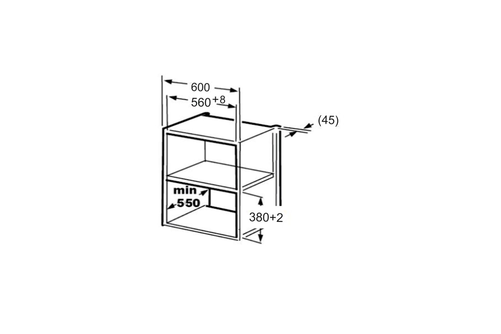 MWO – 01 microwave technical drawing