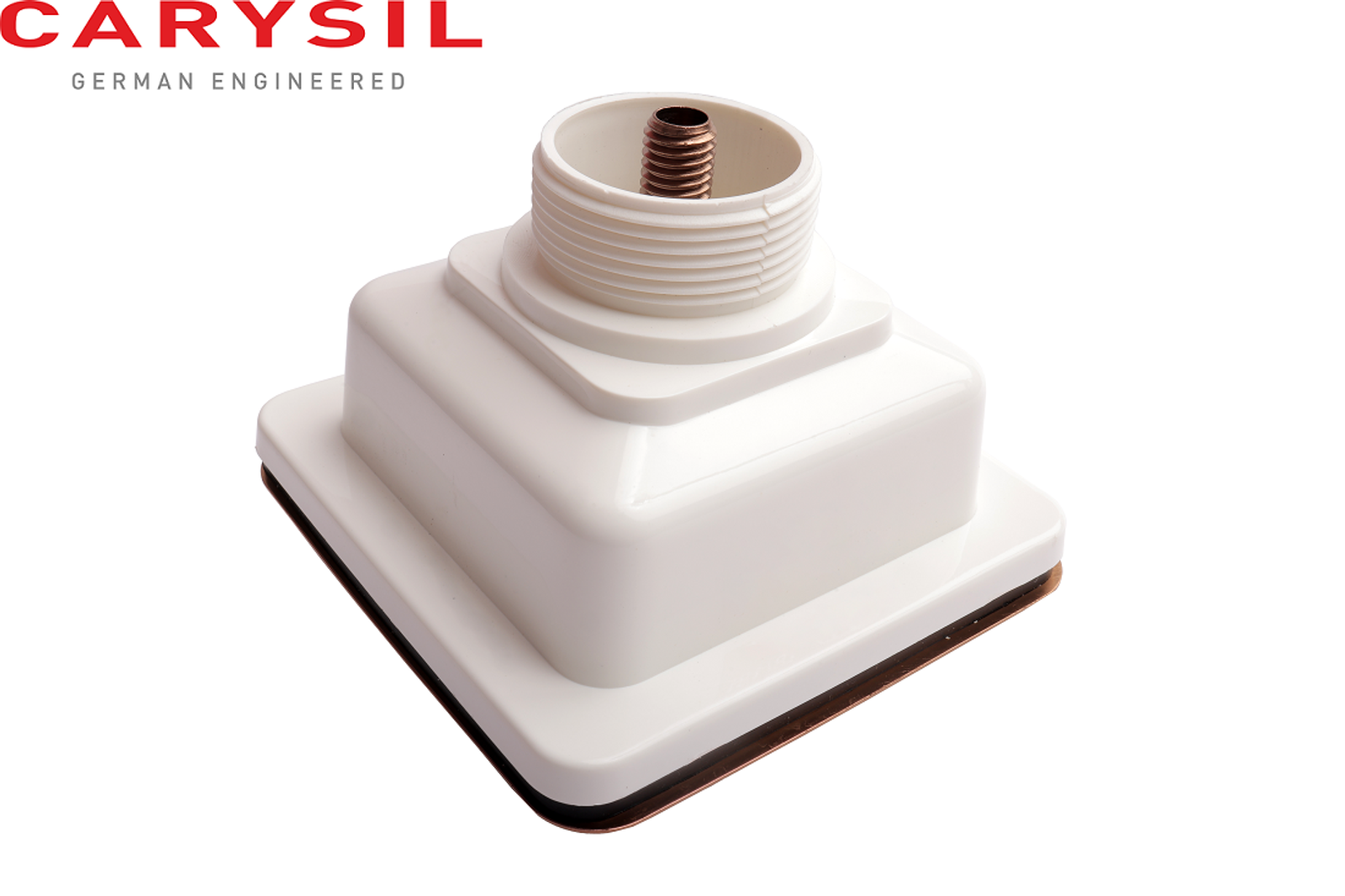 Carysil 304 Grade Stainless Steel Square Waste Coupling with Removable Waste Strainer Assembly, Corrosion-Resistant, Efficient Drainage System – Yellow Gold PVD Finish