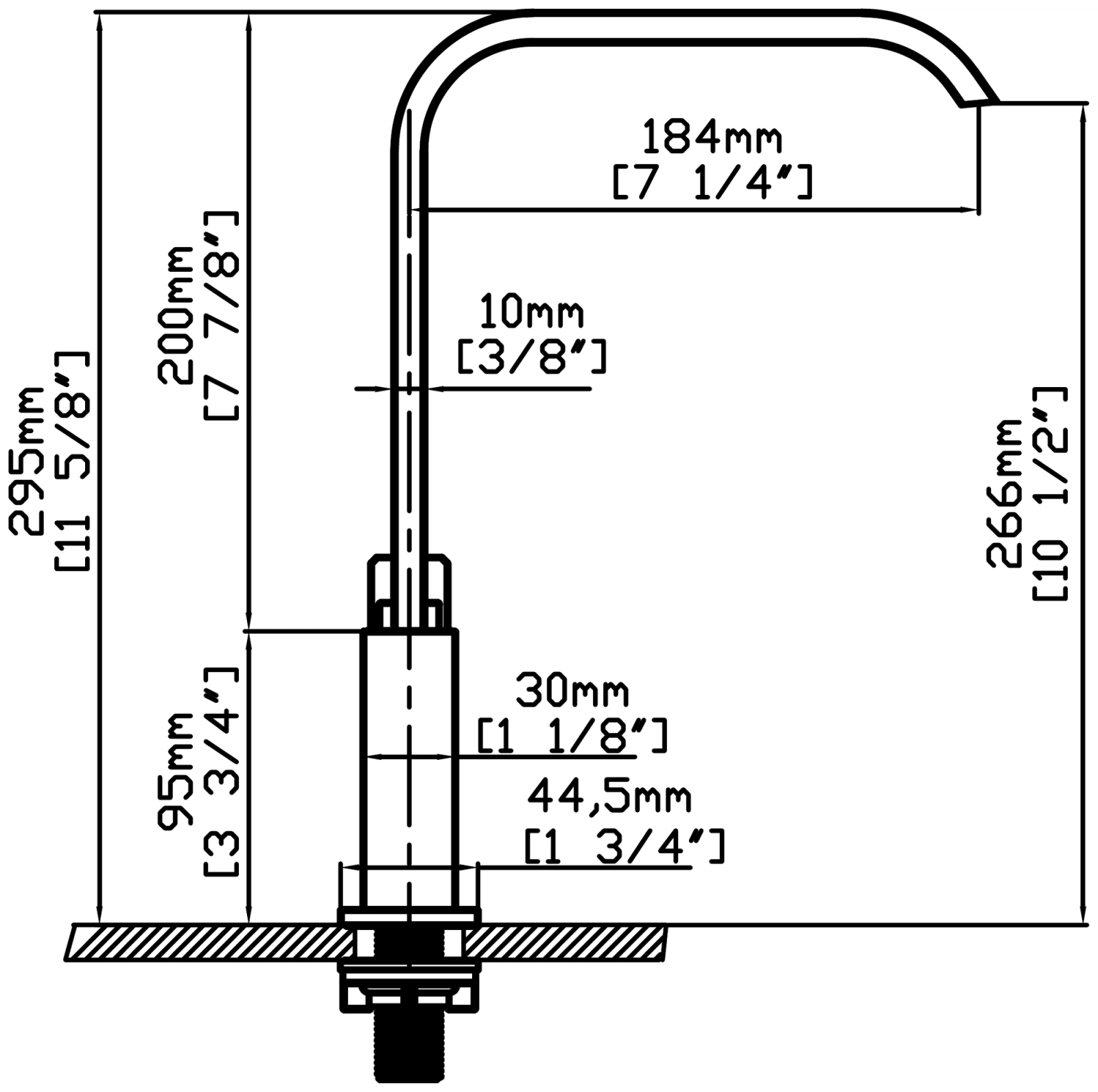 COLDTAP – CT – 03 technical drawing