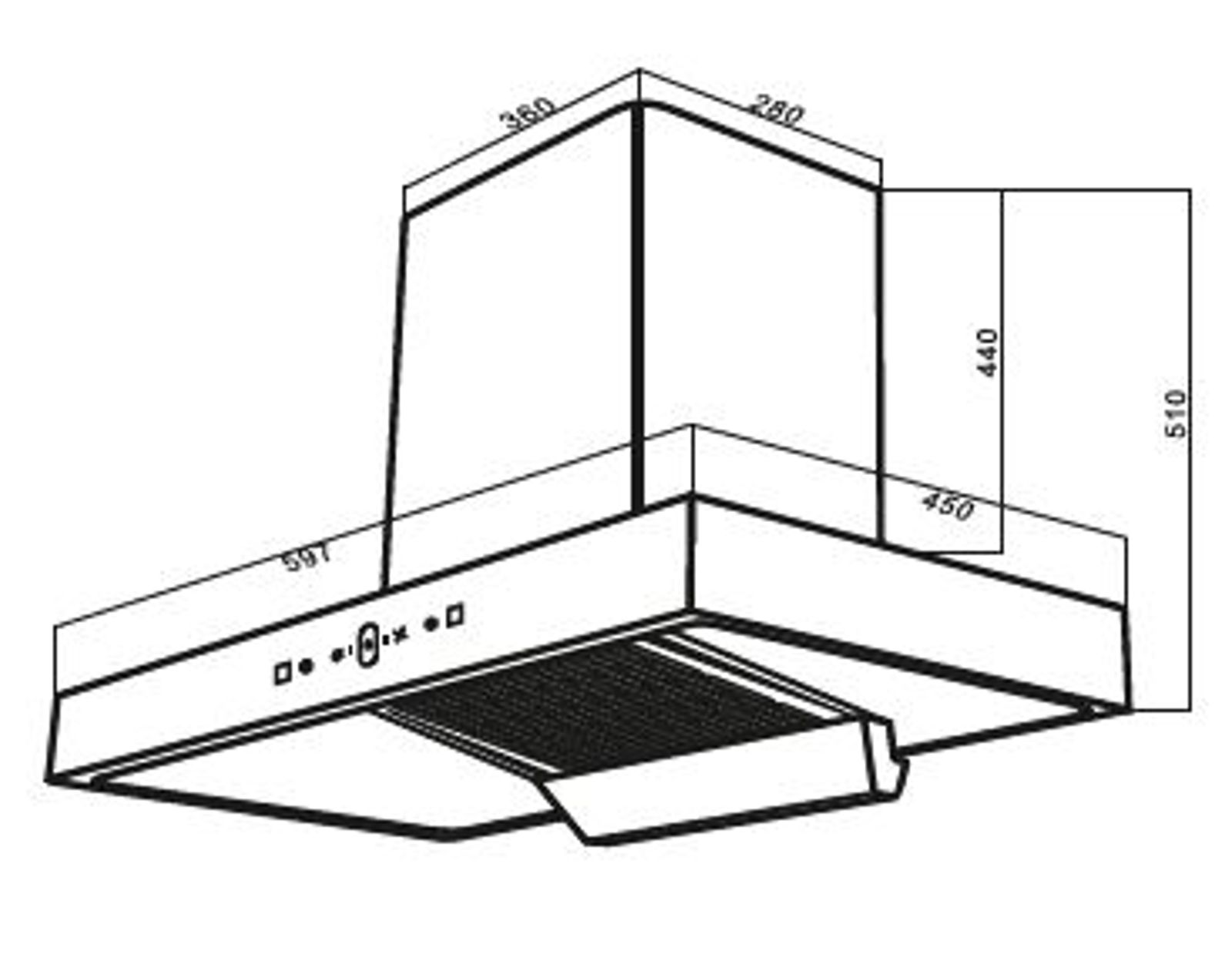 Crysta Plus Chimney technical drawing