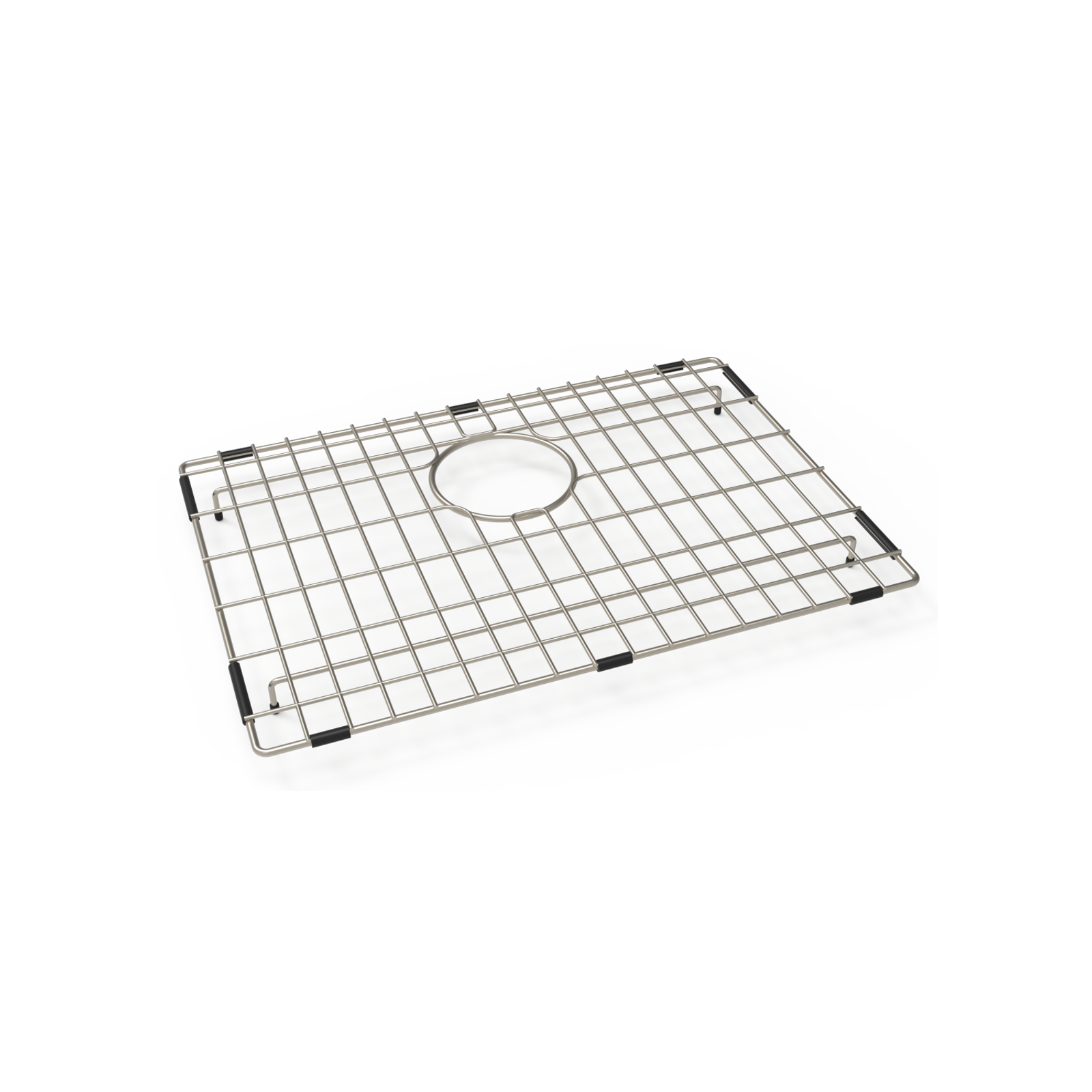 Carysil Wire Grid for Kitchen Sink, 304-Grade Stainless Steel, Metal Dish Drying Rack, Self Draining, Prevents Sliding, Kitchen Sink Accessories, 32.6×46.6×2.96 cm