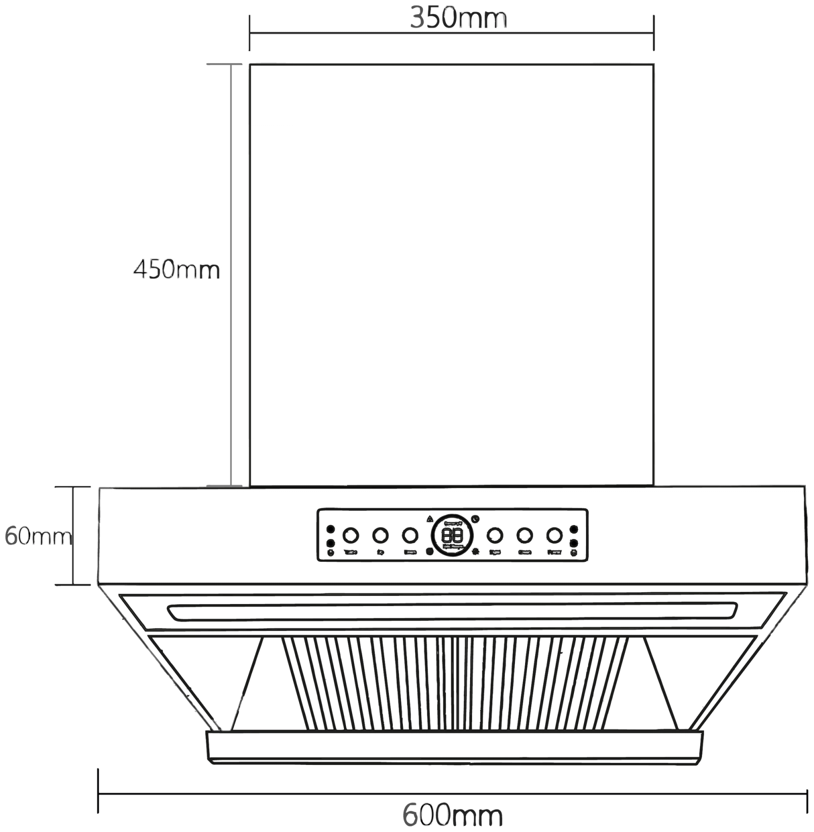 Tune T Chimney technical drawing