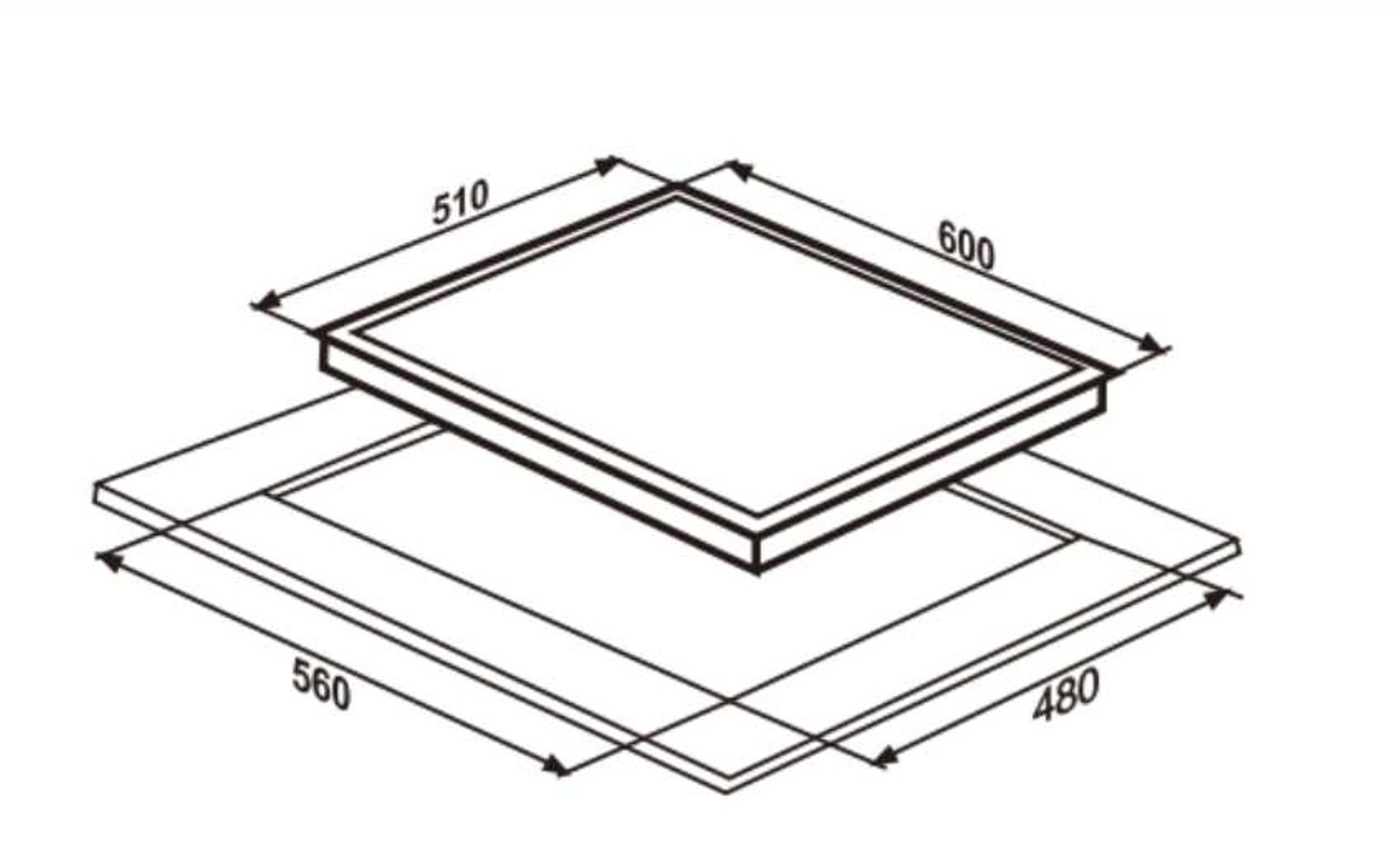 CX HOBS 60-4 technical drawing