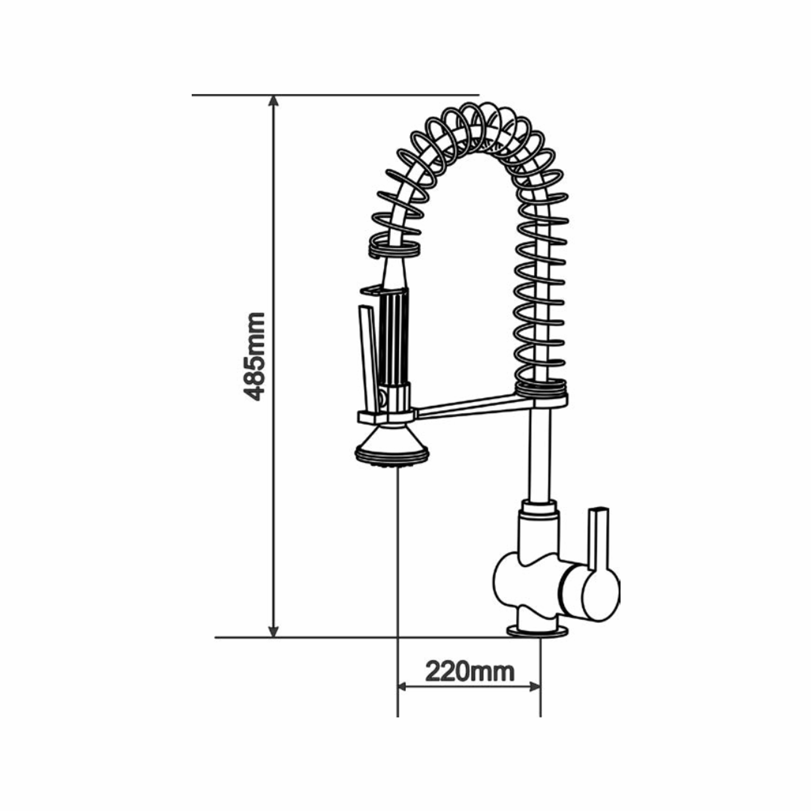 Maximus Pull Out technical drawing