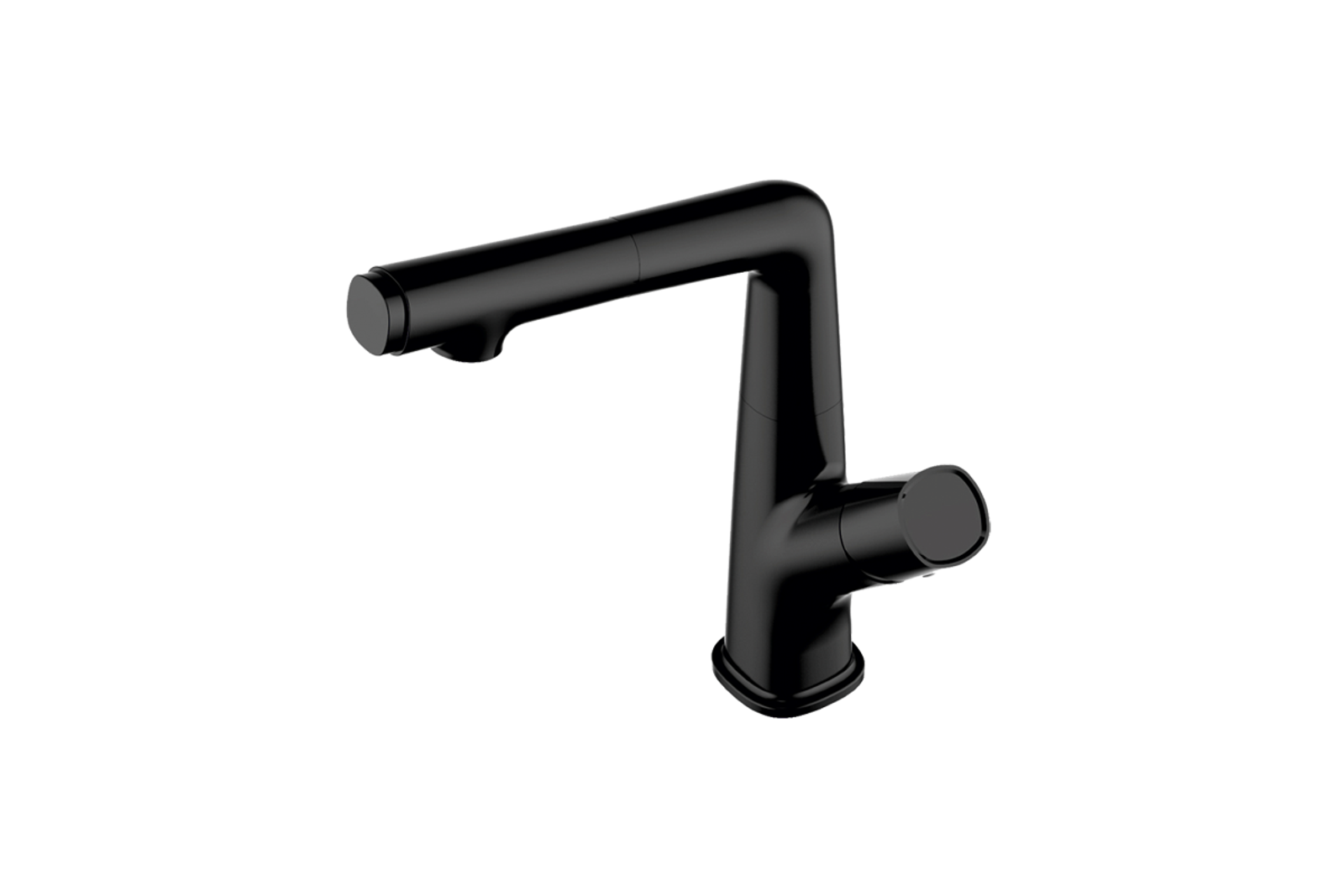 Carysil Alpha04 Kitchen Faucet, Pull-Out Sprayer, Solid Brass, 180° Swivel Spout, 2-Function Spray, Ceramic Cartridge, Stainless Steel Hoses, Easy Installation, Premium Packaging