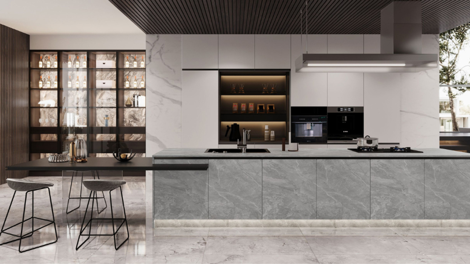 How to Create a Coffee Bar in Your Kitchen with a Built-In Coffee Maker?