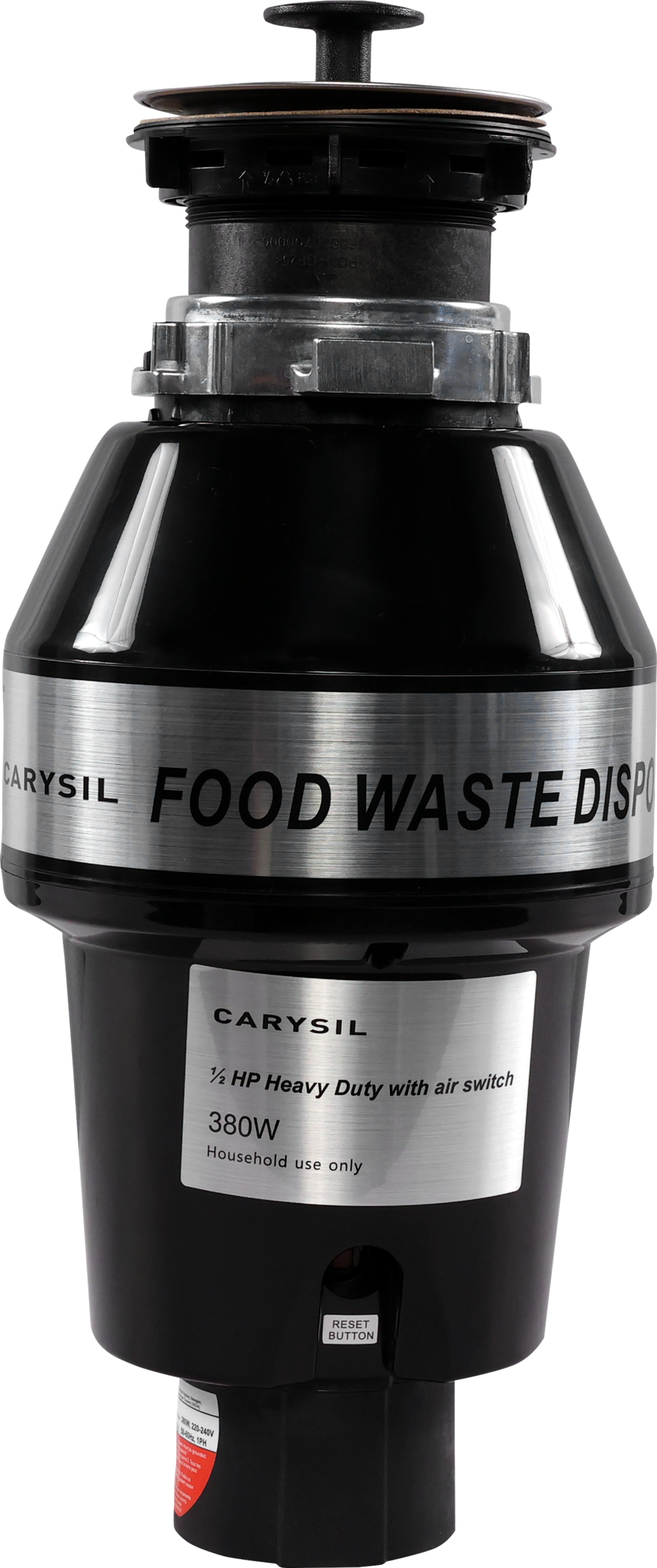 Food Waste Disposer 1-2 HP Heavy Duty with Air Switch