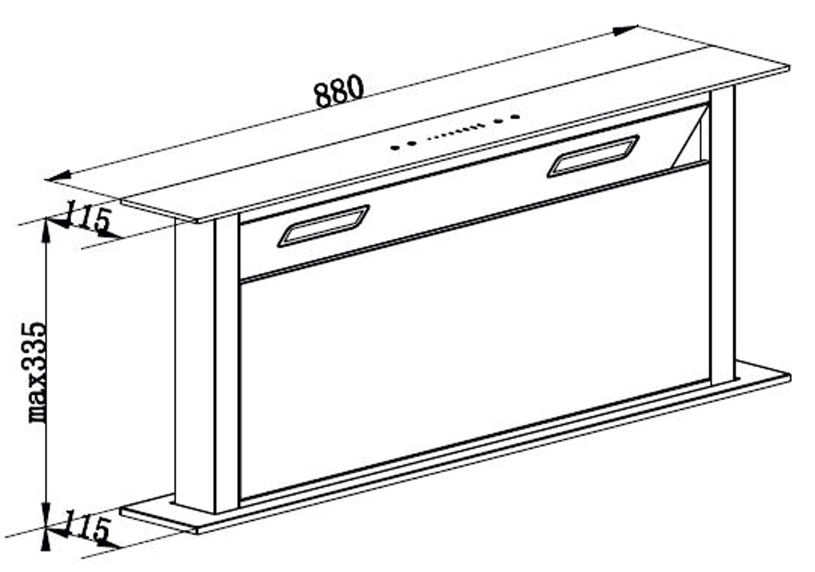 Abwasser Platform Chimney technical drawing