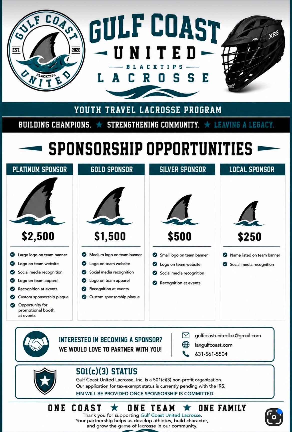 Sponsorship opportunities