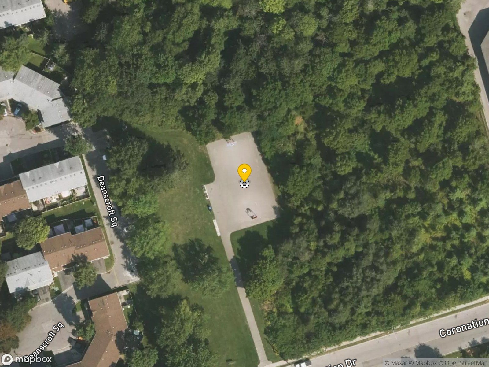 Heron Park basketball court satellite view