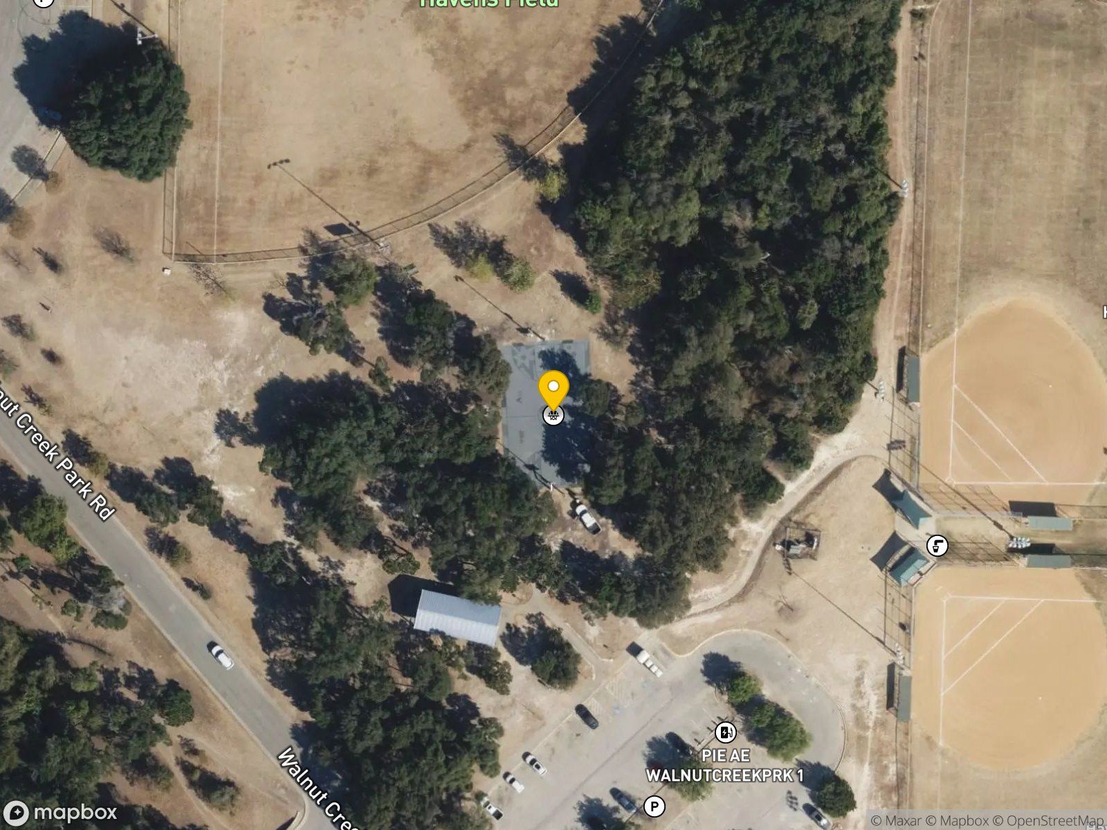 Walnut Creek Metropolitan Park basketball court satellite view