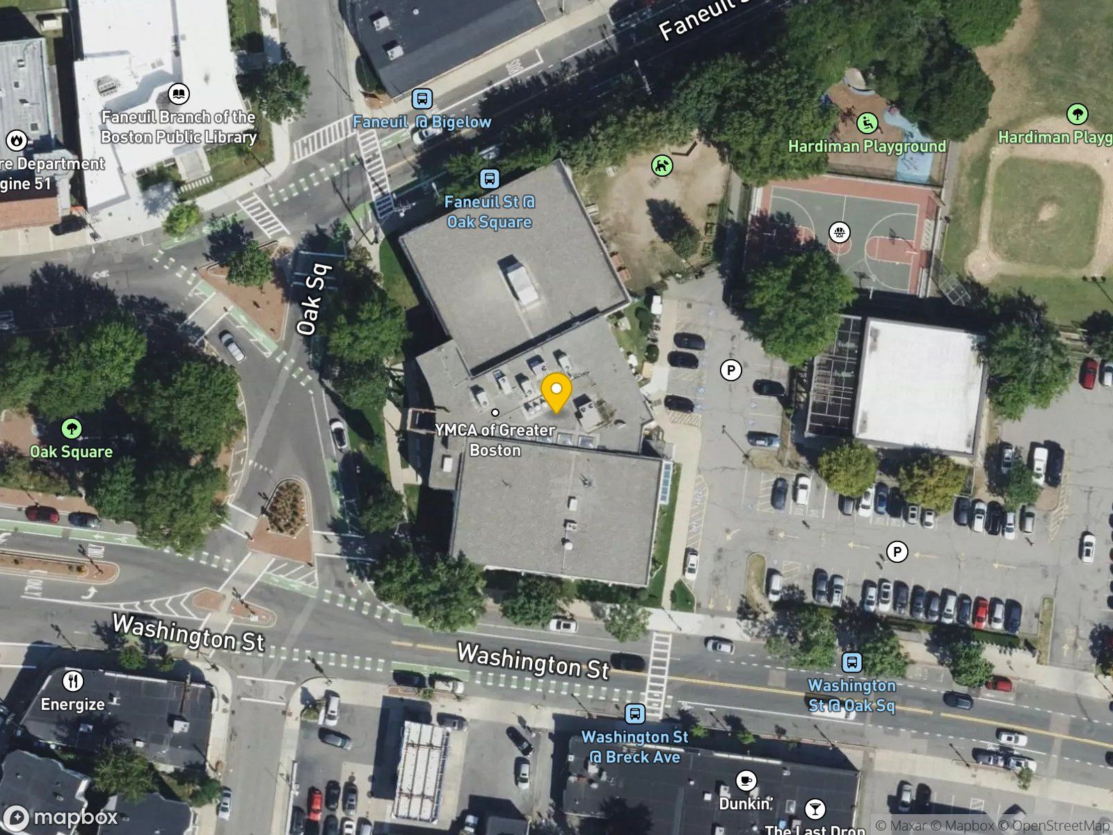 Oak Square YMCA satellite view