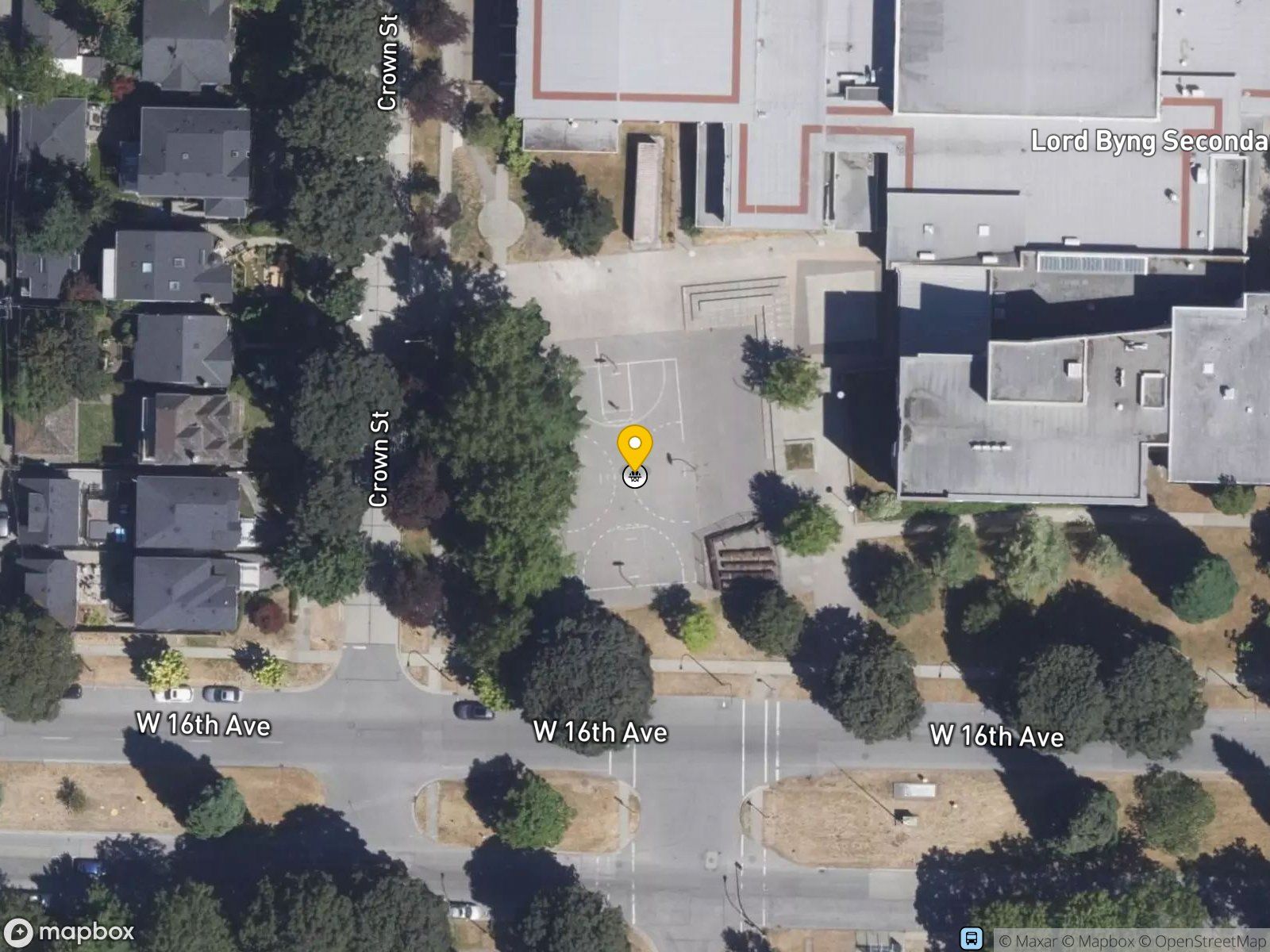 Lord Byng Basketball Courts basketball court satellite view
