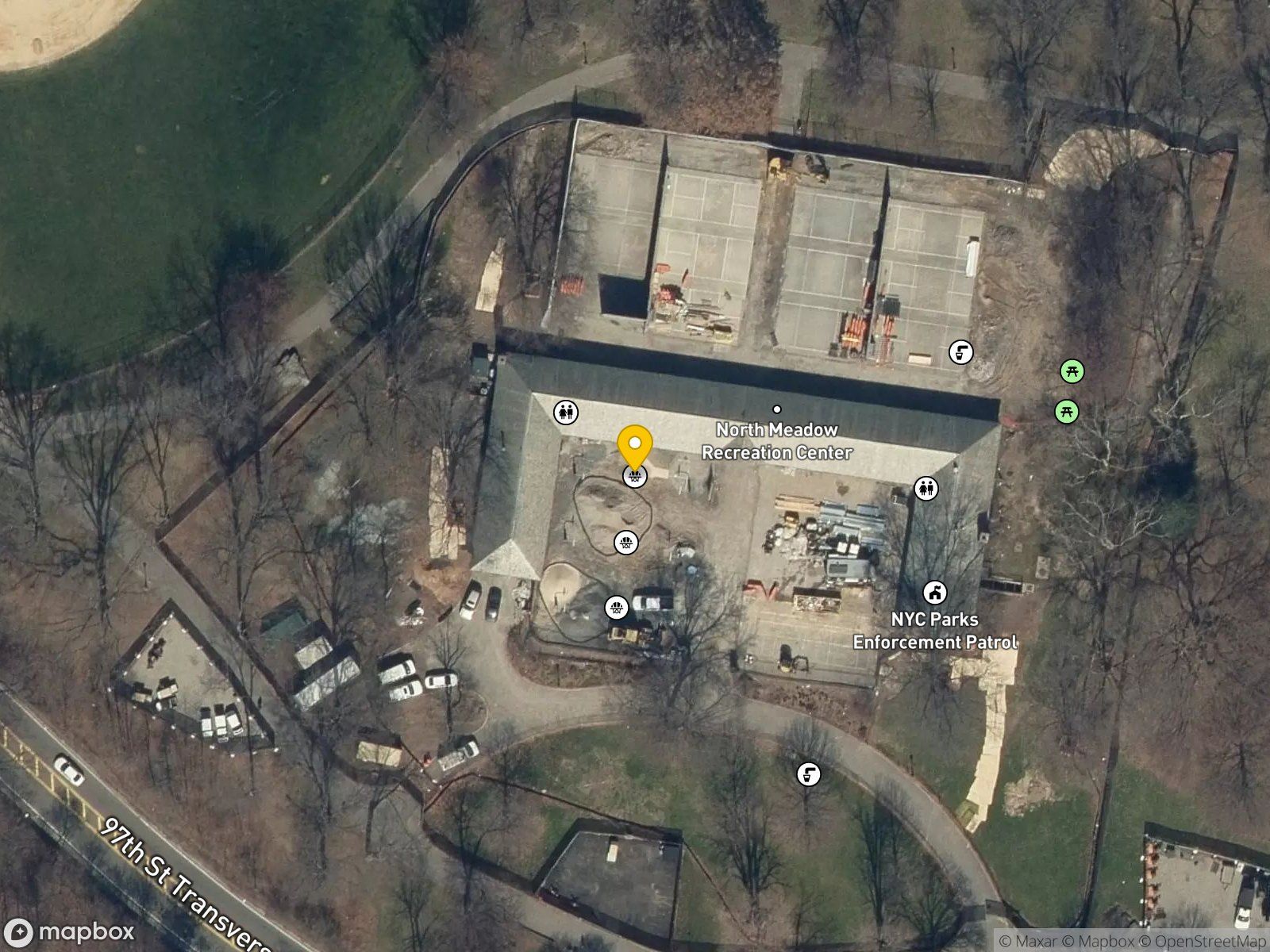 North Meadow basketball court satellite view
