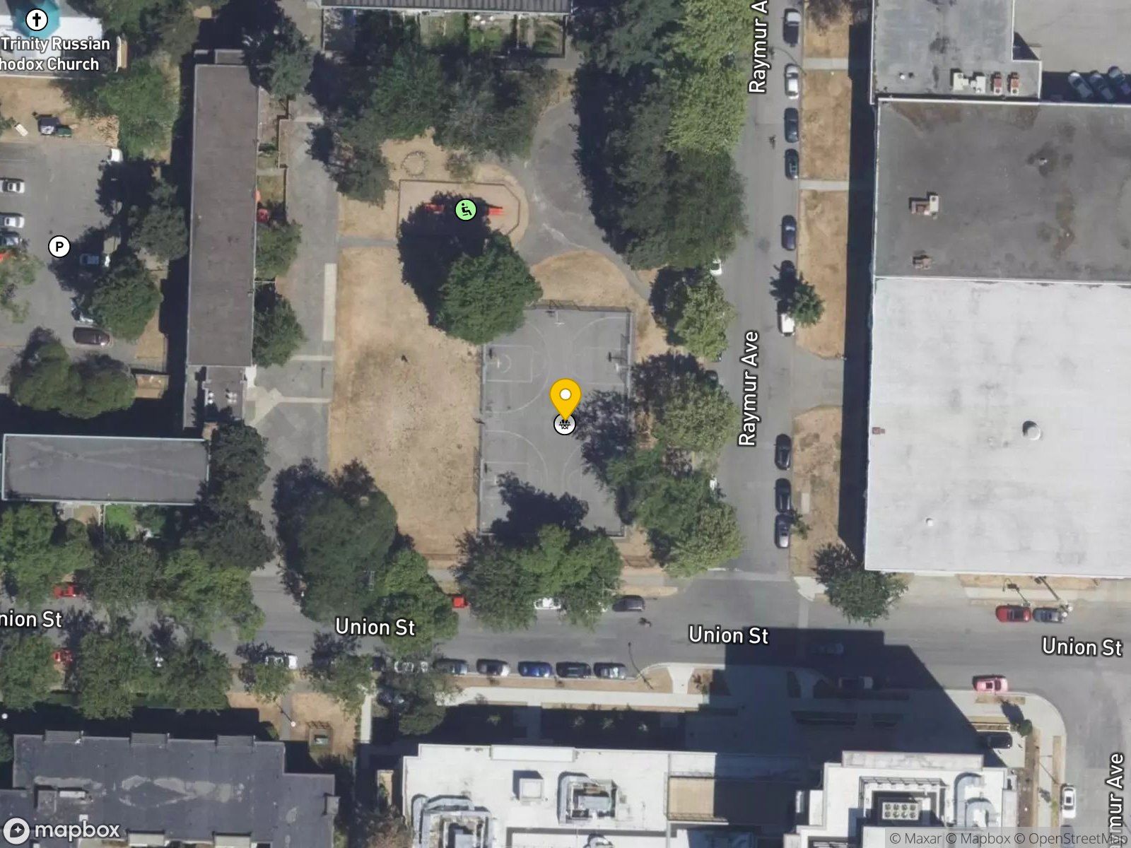 Strathcona Park basketball court satellite view